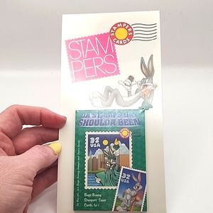 Vintage 1996 USPS Stampers Cards Bugs Bunny NWT